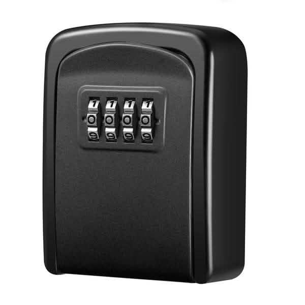 Caja de seguridad con combinación de 4 dígitos para llaves, de pared