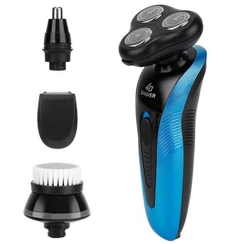 Máquina de Afeitar Inalámbrica 4 en 1 IPX7 a Prueba de Agua para Hombre