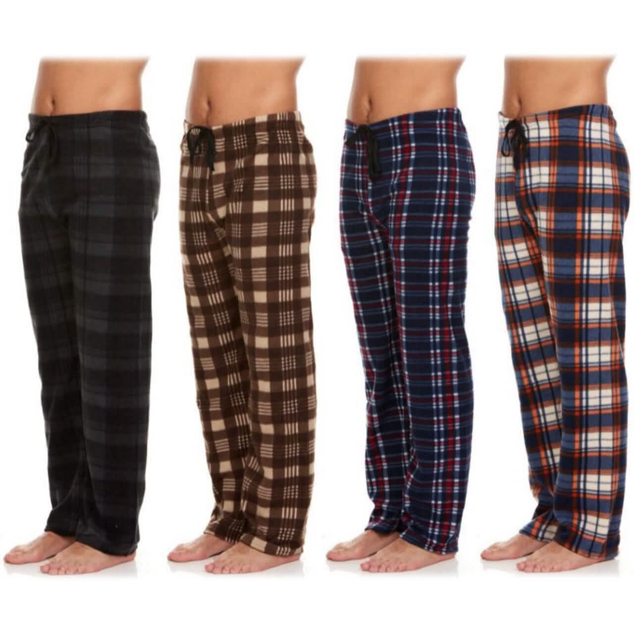 Paquete de 4: Pantalones de Pijama de Micropolar para Hombre