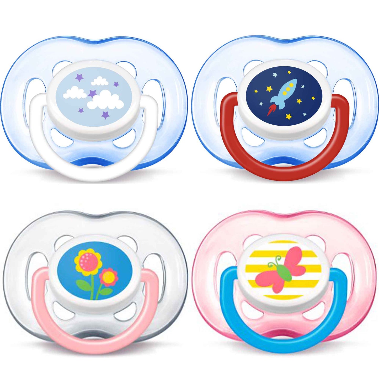 Paquete de 4: Chupetes Freeflow de Philips Avent