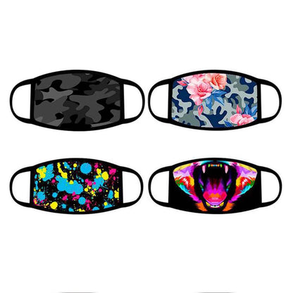 Paquete de 4: Mascarilla de algodón reutilizable