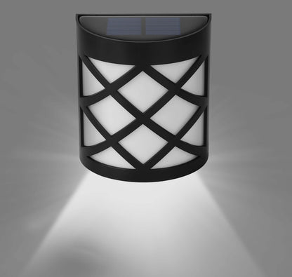 Paquete de 4: Lámpara solar LED para valla