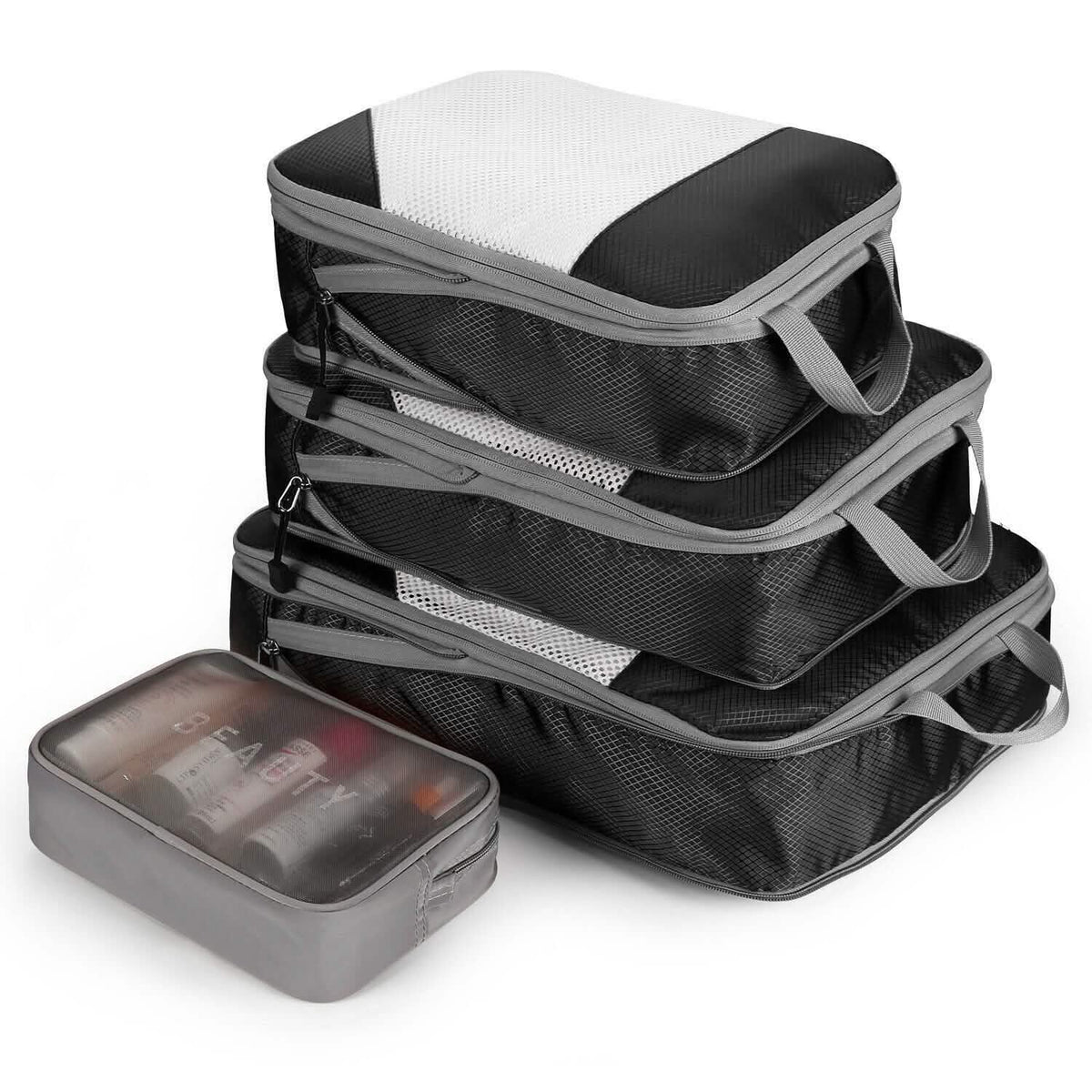 Paquete de 4: Juego de Bolsas Organizadoras para Maleta de Viaje