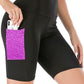 4-Pack: Women's High Waisted Biker Shorts with Pockets