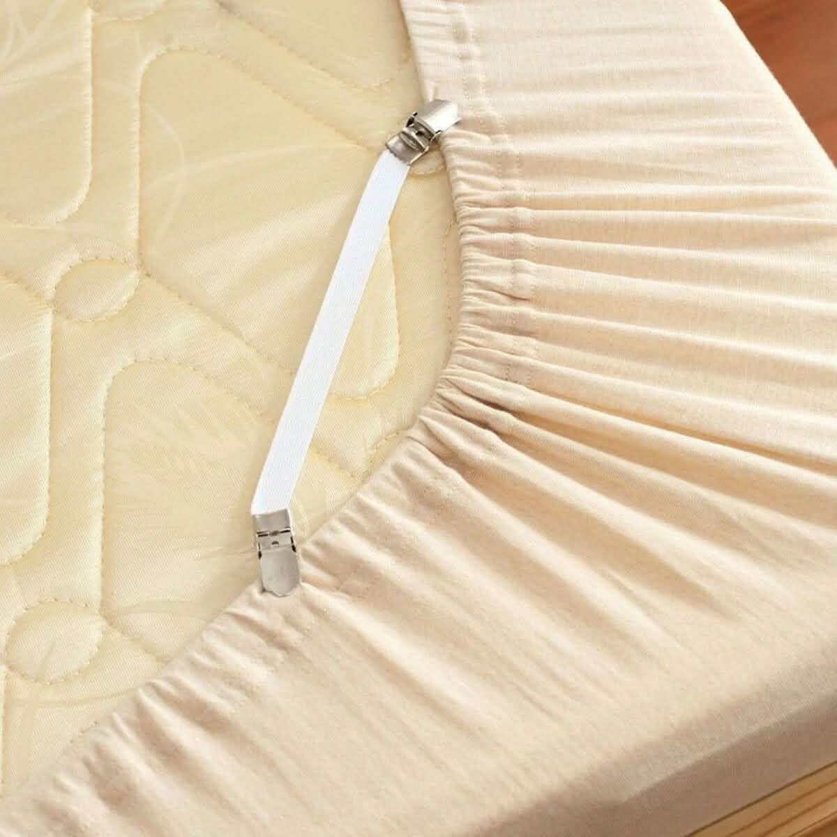 4 Piezas: Sujetadores de sábanas ajustables