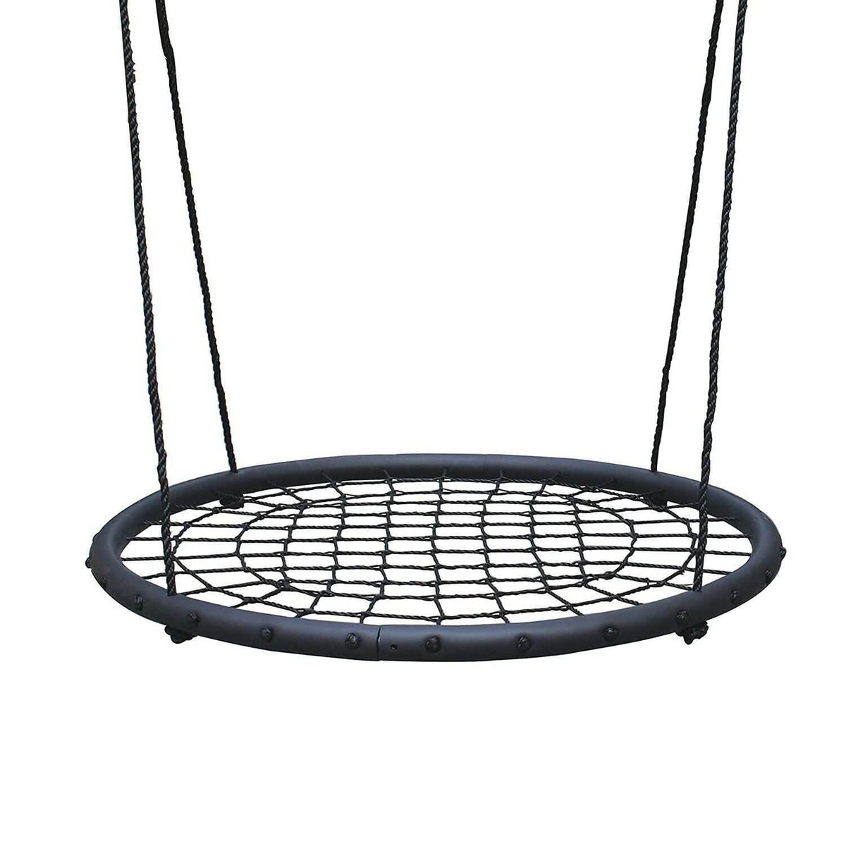 Columpio de disco de 40" Asiento de platillo volante Red de telaraña para árbol