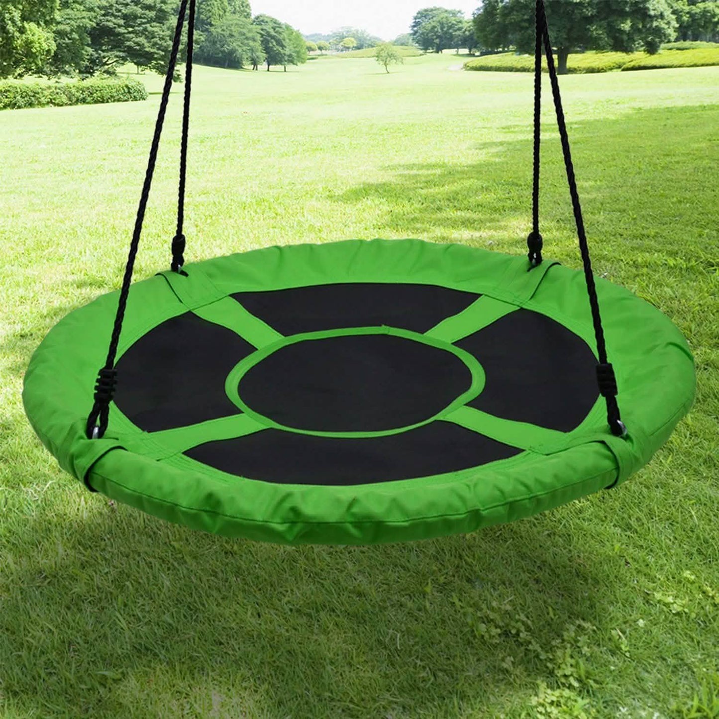 Columpio de árbol para niños "Flying Saucer" de 40 pulgadas, asiento colgante redondo de cuerda