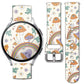 Correas Deportivas Compatibles con Galaxy Watch 6/Galaxy Watch 5/Galaxy Watch 4/Galaxy Watch 5 Pro/Galaxy Watch 3/Active 2 Watch de 20 mm Correa Deportiva de Silicona Suave para Mujeres y Hombres (Lindos Hongos Arcoíris)