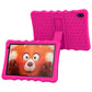 BYYBUO Kids Tablet 10.1 inch Android 13 Tablet for Kids 4GB RAM 32GB ROM 5000mAh Battery Toddler Tablets with Bluetooth WiFi Parental Control Dual Camera Shockproof Case (Pink)