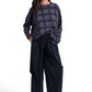 Pima Cotton Circles Luxury Boxy Tee - Midnight