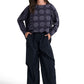 Pima Cotton Circles Luxury Boxy Tee - Midnight