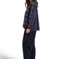 Pima Cotton Circles Luxury Boxy Tee - Midnight