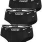 Nike Men`s Everyday Cotton Stretch Briefs 3 Pack (Black(KE11065-001)/W Large)