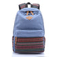 Slouchy Female Ethnic Style Canvas Leisure Backpacks