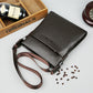 Men's Cool Kangaroo Business Authentic Leather Tactile Men's Shoulder Bags