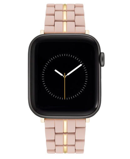 NINE WEST Fashion Rubberized Bracelet for Apple Watch Secure Adjustable Apple Watch Band Replacement Fits Most Wrists