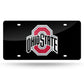 Rico Industries NCAA Ohio State Buckeyes Placa de matrícula metálica con incrustaciones láser 6 x 12 pulgadas