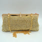 Rhinestone Evening Clutch Bag with Detachable Chain Shoulder Strap and Crystal Embellished Clasp