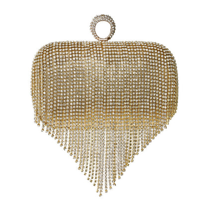 Women's Power Of Profit Tassel Banquet Clutch Evening Bags