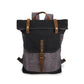 Men's Canvas Crazy Horse Leather Vintage Waterproof Bags