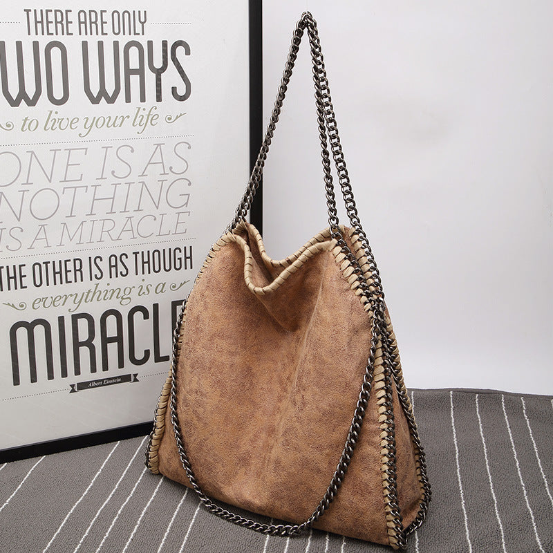 Women's Large Foldable Chain Fashion Big Shoulder Bags