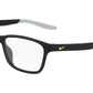 Nike 5048 001 Eyeglasses Matte Black Full Rim Rectangle Shape 49mm
