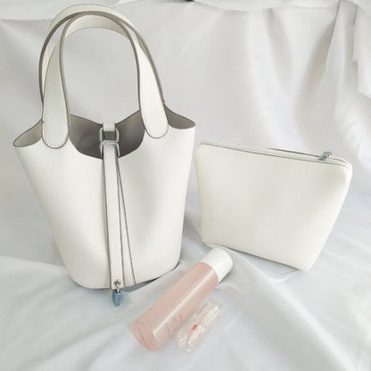 Vegetable Basket Lychee Pattern Female Versatile Handbags