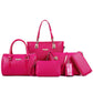 Women's Beautiful Fashion Embossed Set Mother Shoulder Bags