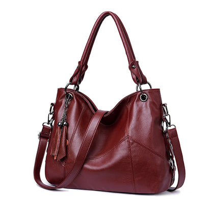 Women's Tassel Soft Leather Big Fashion Shoulder Bags