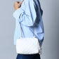 Mini Quilted Crossbody Bag, White