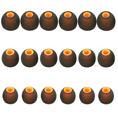 MMYQXI Earbud Replacement Tips Silicone Earbud Tips Earbud Covers Fit for in-Ear Headphones (Inner Hole 3.8mm -5.1mm) Earbud Rubber Tips Ear Tips9 Pairs S/M/L