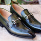 Carrucci Calfskin Loafer - Green