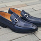 Carrucci Calfskin Loafer - Blue