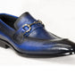 Carrucci Calfskin Loafer - Blue