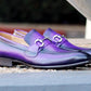 Carrucci Calfskin Loafer - Purple