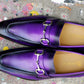 Carrucci Calfskin Loafer - Purple
