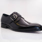 Carrucci Calfskin Monkstrap - Black