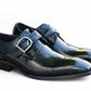 Carrucci Calfskin Monkstrap - Black