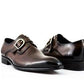 Carrucci Calfskin Monkstrap - Chestnut