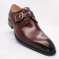 Carrucci Calfskin Monkstrap - Chestnut
