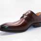 Carrucci Calfskin Monkstrap - Chestnut