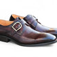 Carrucci Calfskin Monkstrap - Chestnut