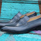 Carrucci Burnished Calfskin Belt - Grey