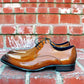 Carrucci Burnished Calfskin Oxford - Cognac