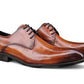 Carrucci Burnished Calfskin Oxford - Cognac