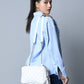 Mini Quilted Crossbody Bag, White