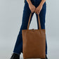 Café Chic Women's Leather Tote Bag