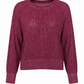 Pima Cotton Metallic Mini Seed Stitch - Crimson/Silver