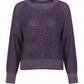 Pima Cotton Metallic Mini Seed Stitch - Plum/Silver