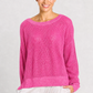 Pima Cotton Metallic Mini Seed Stitch - Punch/Silver